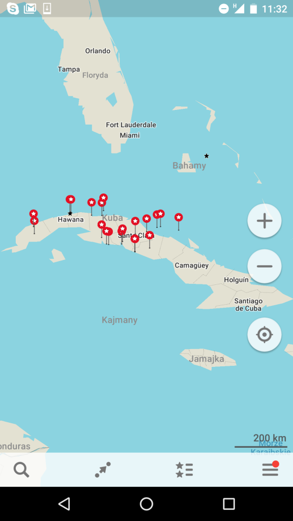 Mapa Kuby - aplikacja MapsMe